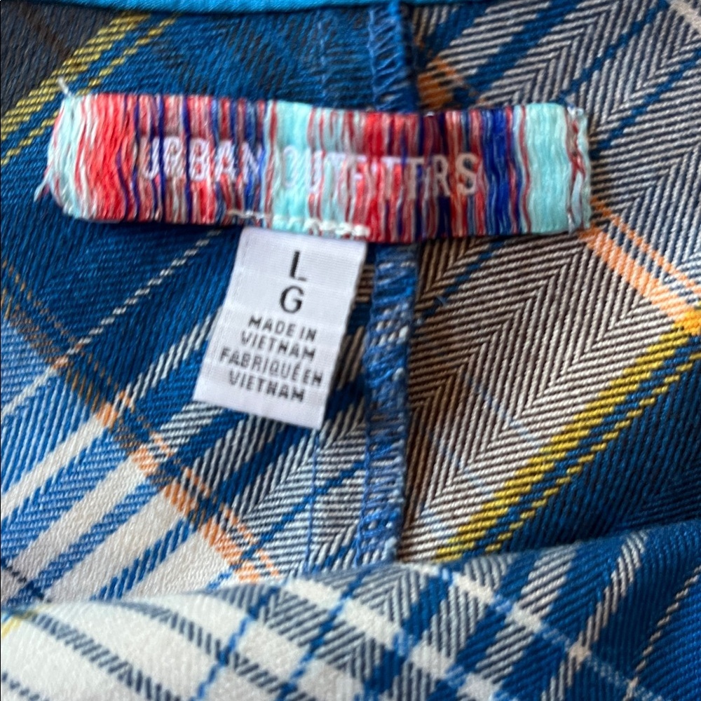 Urban Outfitters Blue and Brown Maxi Pencil Skirt Size Large - Picture 8 of 12